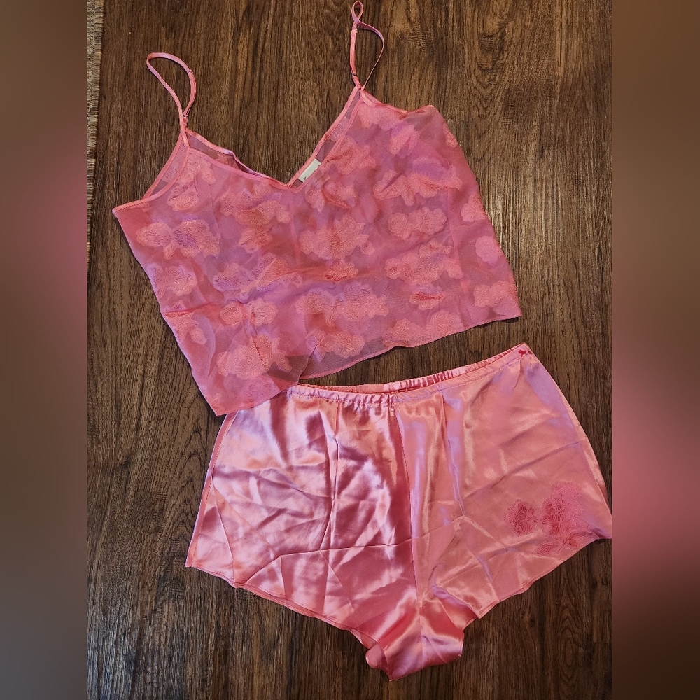 Pajamagram Pink Lace Sleepwear Set